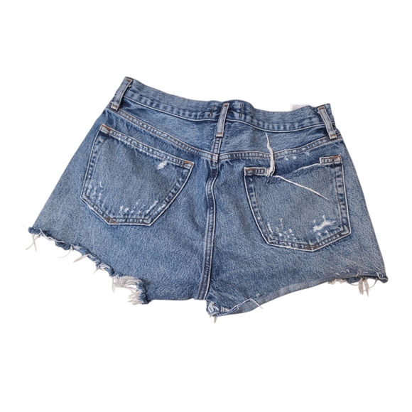 Agolde Parker Vintage Cut-Off Short In Rock Steady - Picture 3 of 6